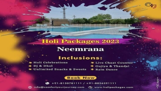 Holi Celebration in Neemrana | Holi Packages 2023