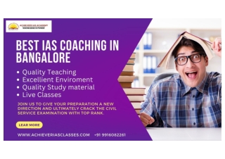 Top IAS Coaching In Bangalore