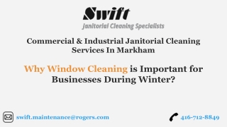 Window Cleaning Services Toronto - Swift Janitorial Cleaning Specialists