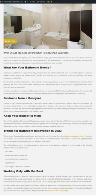 Keep in Mind When Remodeling a Bathroom