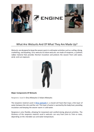 What Are Wetsuits And Of What They Are Made Up