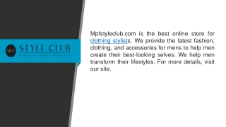 Clothing Stylist  Mpfstyleclub.com