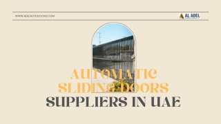 automatic sliding doors suppliers in uae