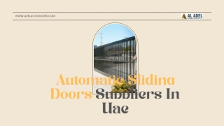 automatic sliding doors suppliers in uae