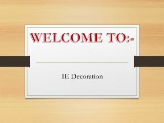 IE Decoration