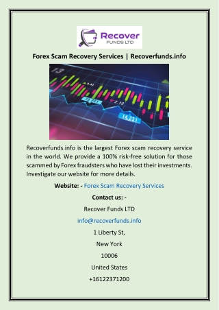 Forex Scam Recovery Services  Recoverfunds.info