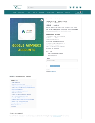 Buy Google Ads Account-2023-Old Google Ads Account For Sale