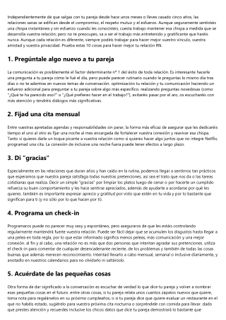 Ideas basadas en la evidencia, para hacer mejor tu relación