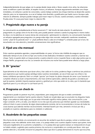 Formas de fortalecer tu relación