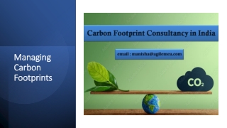 Managing Carbon Footprints