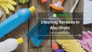 Cleaning Services in Abu Dhabi