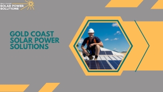 Gold Coast Solar Power Solutions in gold coast