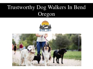 Trustworthy Dog Walkers In Bend Oregon