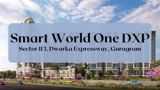 Smart World One DXP Sector 113 Gurgaon - PDF