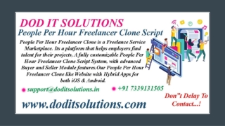 Best People Per Hour Clone System - Readymade Clone Script