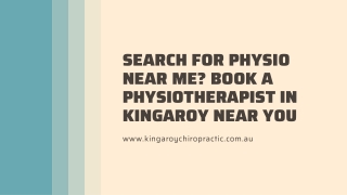 Search for Physio near Me Book a Physiotherapist in Kingaroy near You