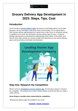 Grocery Delivery App Development in 2023 Steps, Tips, Cost