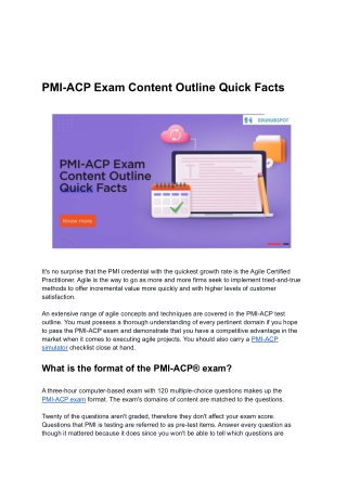 PMI-ACP Exam Content Outline Quick Facts (1)