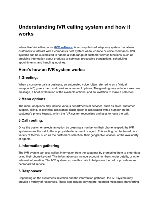 Understanding IVR calling system and how it works.docx