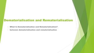 Dematerialisation and Rematerialisation | Motilal Oswa