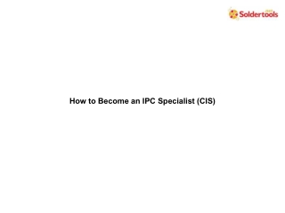 How to Become an IPC Specialist (CIS)