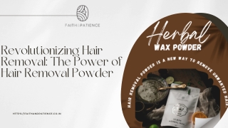 Revolutionizing Hair Removal: The Power of Hair Removal Powder