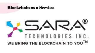 Blockchain as a Service Provider