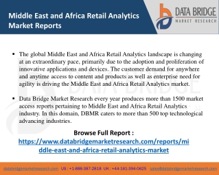 Middle East and Africa Retail Analytics Market-ICT