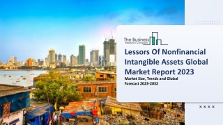 Lessors Of Nonfinancial Intangible Assets Global Market By Type, By Company, By Application, By Region and Forecast 2023