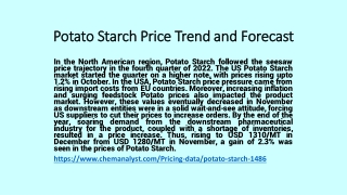 Demand of Potato Starch online