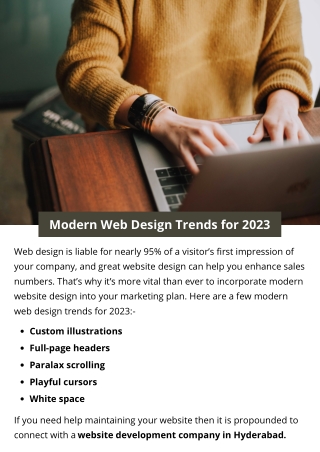 Modern Web Design Trends For 2023