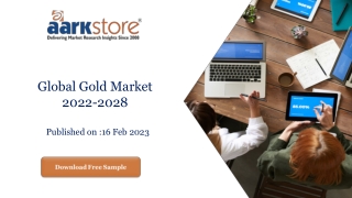 Global Gold Market 2022-2028