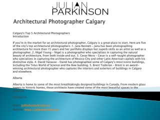 Architectural Photographer Calgary