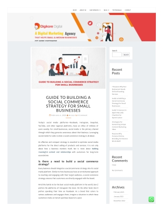 Guide to Building a Social Commerce Strategy for Small Businesses