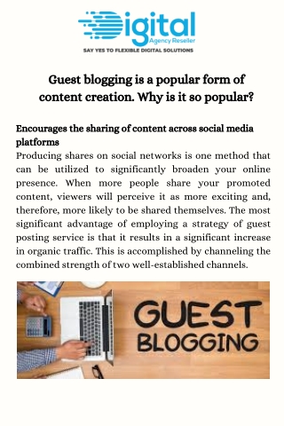 Best Guest Blogging Services - Digital Agency Reseller