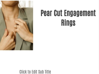 Pear Cut Engagement Rings