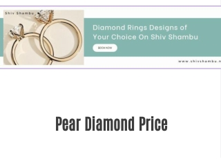 Pear Diamond Price