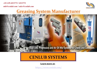 Greasing System Manufacturer