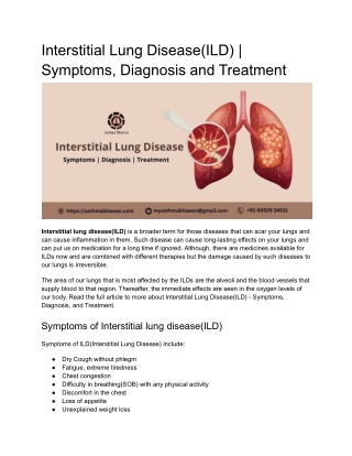 Interstitial Lung Disease_ Diagnosis and Treatment