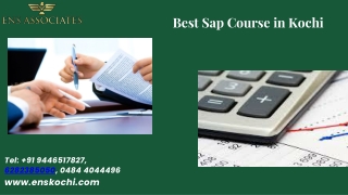 Best Sap Course in Kochi 2023