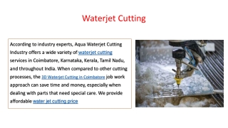 waterjet aqua