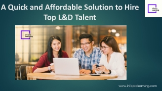 A Quick and Affordable Solution to Hire Top L&D Talent