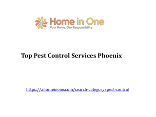 Top Pest Control Services Phoenix