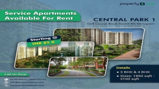 Central Park 1 in Gurgaon | Service Apartment on Golf Course Road for Lease