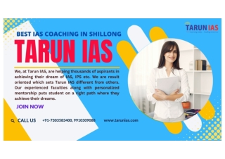 Best IAS Coaching In Shillong Tarun IAS