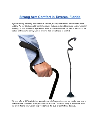 Strong Arm Comfort in Tavares, Florida