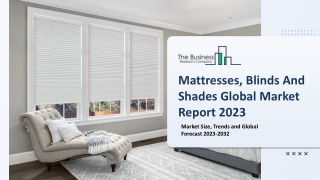 Mattresses, Blinds And Shades Market : Technology Advancements, Industry Insight