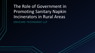 The Role of Government in Promoting Sanitary Napkin