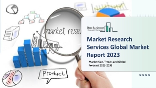 Global Market Research Services Market By Product Type, By Manufacturers