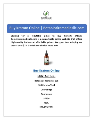 Buy Kratom Online